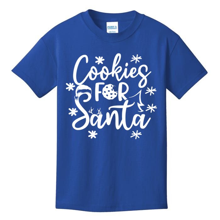 Cookies For Santa Christmas Joy Santa Claus Cookie Eater Funny Gift Kids T-Shirt