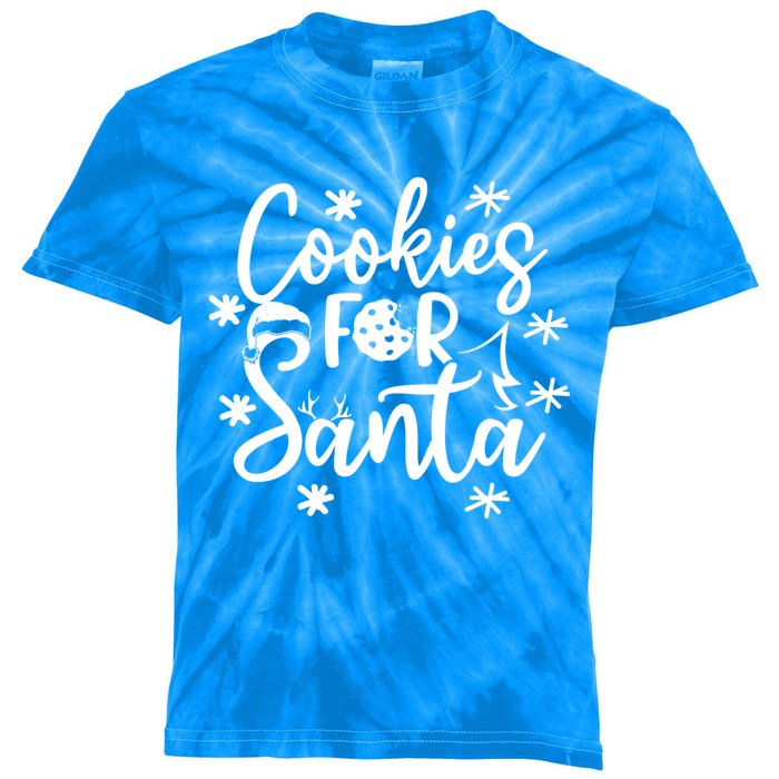 Cookies For Santa Christmas Joy Santa Claus Cookie Eater Funny Gift Kids Tie-Dye T-Shirt