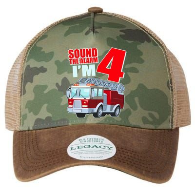 Cute Funny Sound The Alarm I'm 4 Four Legacy Tie Dye Trucker Hat