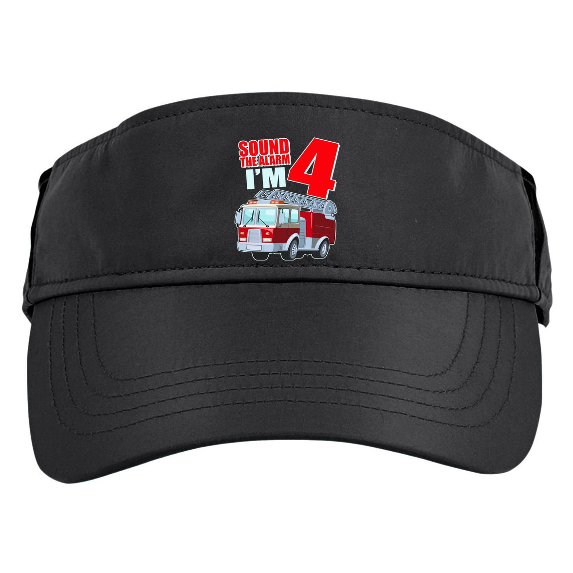 Cute Funny Sound The Alarm I'm 4 Four Adult Drive Performance Visor