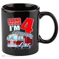 Cute Funny Sound The Alarm I'm 4 Four 11oz C Handle Ceramic Mug