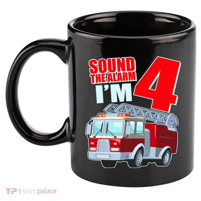 Cute Funny Sound The Alarm I'm 4 Four 11oz C Handle Ceramic Mug