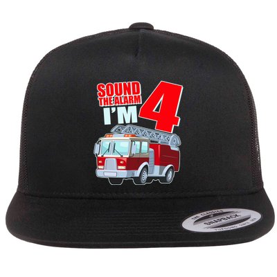 Cute Funny Sound The Alarm I'm 4 Four Flatbill Hat
