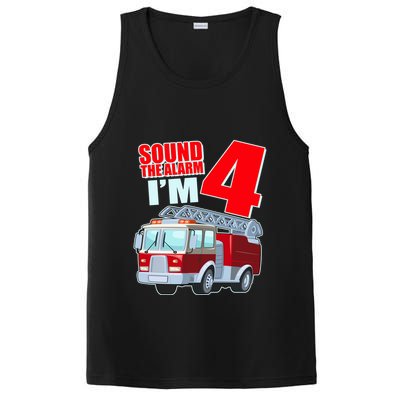 Cute Funny Sound The Alarm I'm 4 Four PosiCharge Competitor Tank