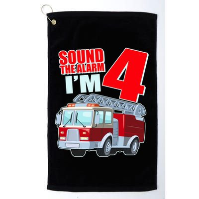 Cute Funny Sound The Alarm I'm 4 Four Golf Towel