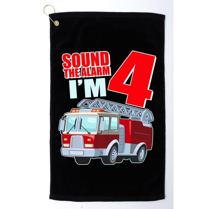 Cute Funny Sound The Alarm I'm 4 Four Golf Towel