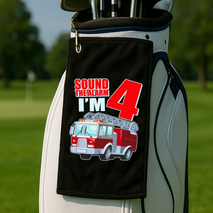 Cute Funny Sound The Alarm I'm 4 Four Golf Towel