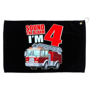 Cute Funny Sound The Alarm I'm 4 Four Grommeted Golf Towel