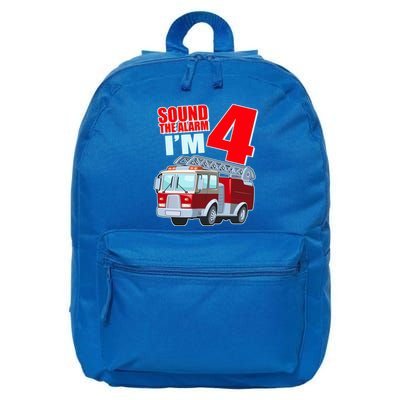 Cute Funny Sound The Alarm I'm 4 Four 16 in Basic Backpack