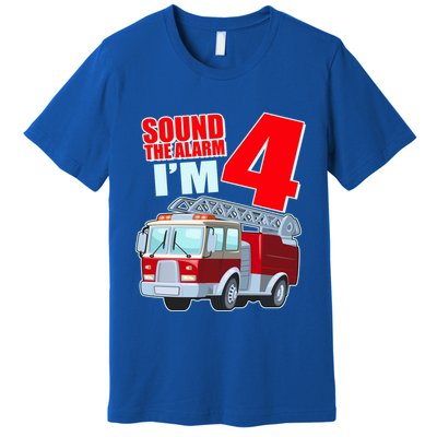 Cute Funny Sound The Alarm I'm 4 Four Premium T-Shirt