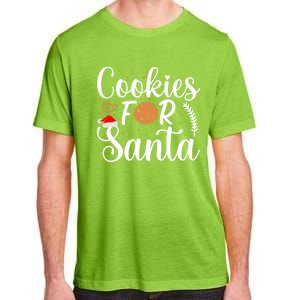 Cookies For Santa Christmas Joy Santa Claus Cookie Eater Funny Gift Adult ChromaSoft Performance T-Shirt