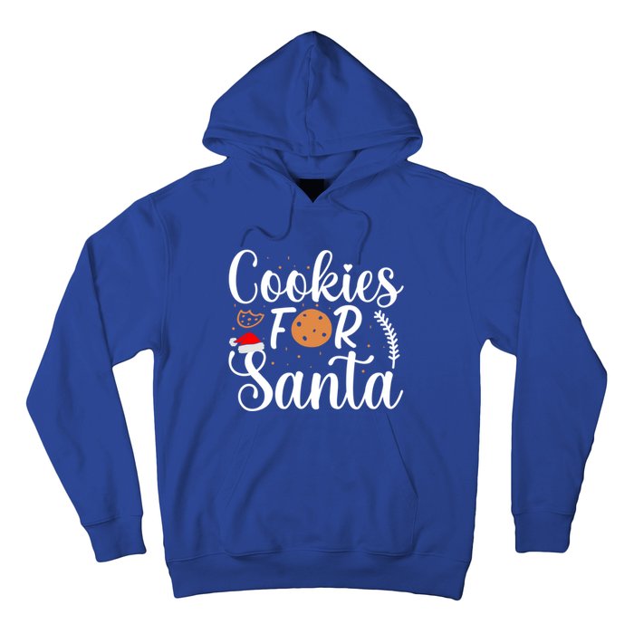 Cookies For Santa Christmas Joy Santa Claus Cookie Eater Funny Gift Hoodie