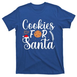 Cookies For Santa Christmas Joy Santa Claus Cookie Eater Funny Gift T-Shirt