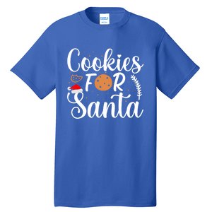 Cookies For Santa Christmas Joy Santa Claus Cookie Eater Funny Gift Tall T-Shirt