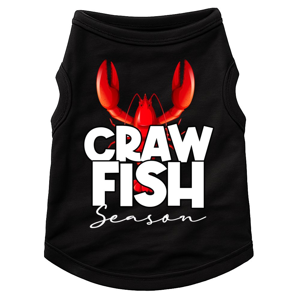 Craw Fish Season Mardi Gras Crawfish Boil Lobster Gift Doggie Tank