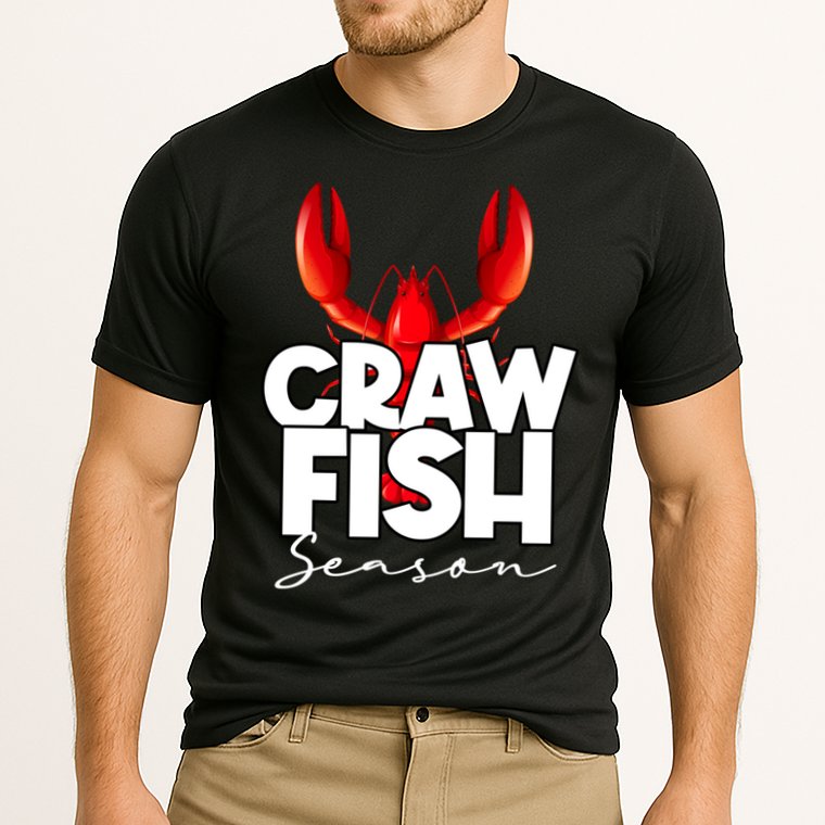 Craw Fish Season Mardi Gras Crawfish Boil Lobster Gift Cooling Performance Crew T-Shirt
