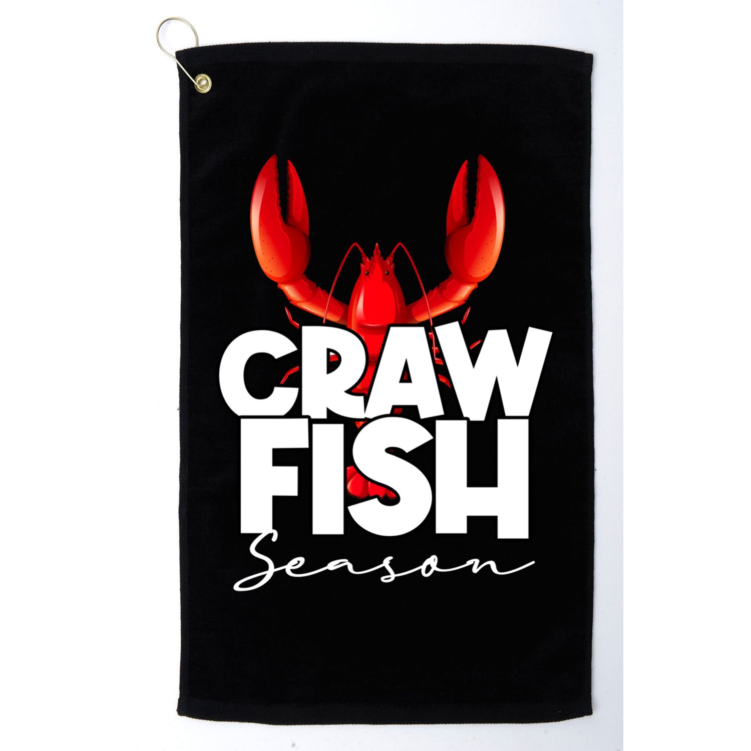 Craw Fish Season Mardi Gras Crawfish Boil Lobster Gift Golf Towel