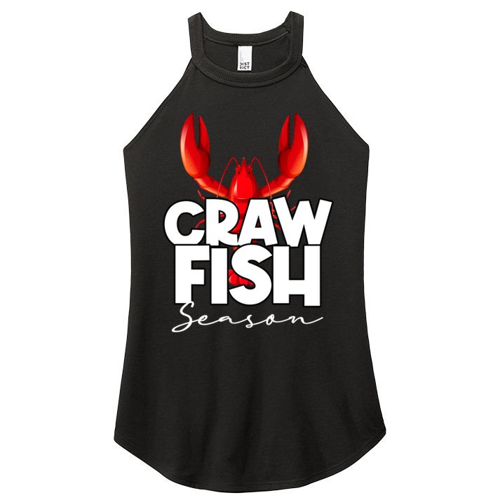 Craw Fish Season Mardi Gras Crawfish Boil Lobster Gift Women's Perfect Tri Rocker Tank