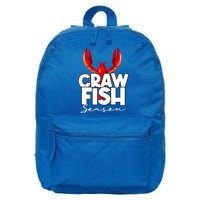 Craw Fish Season Mardi Gras Crawfish Boil Lobster Gift 16 in Basic Backpack