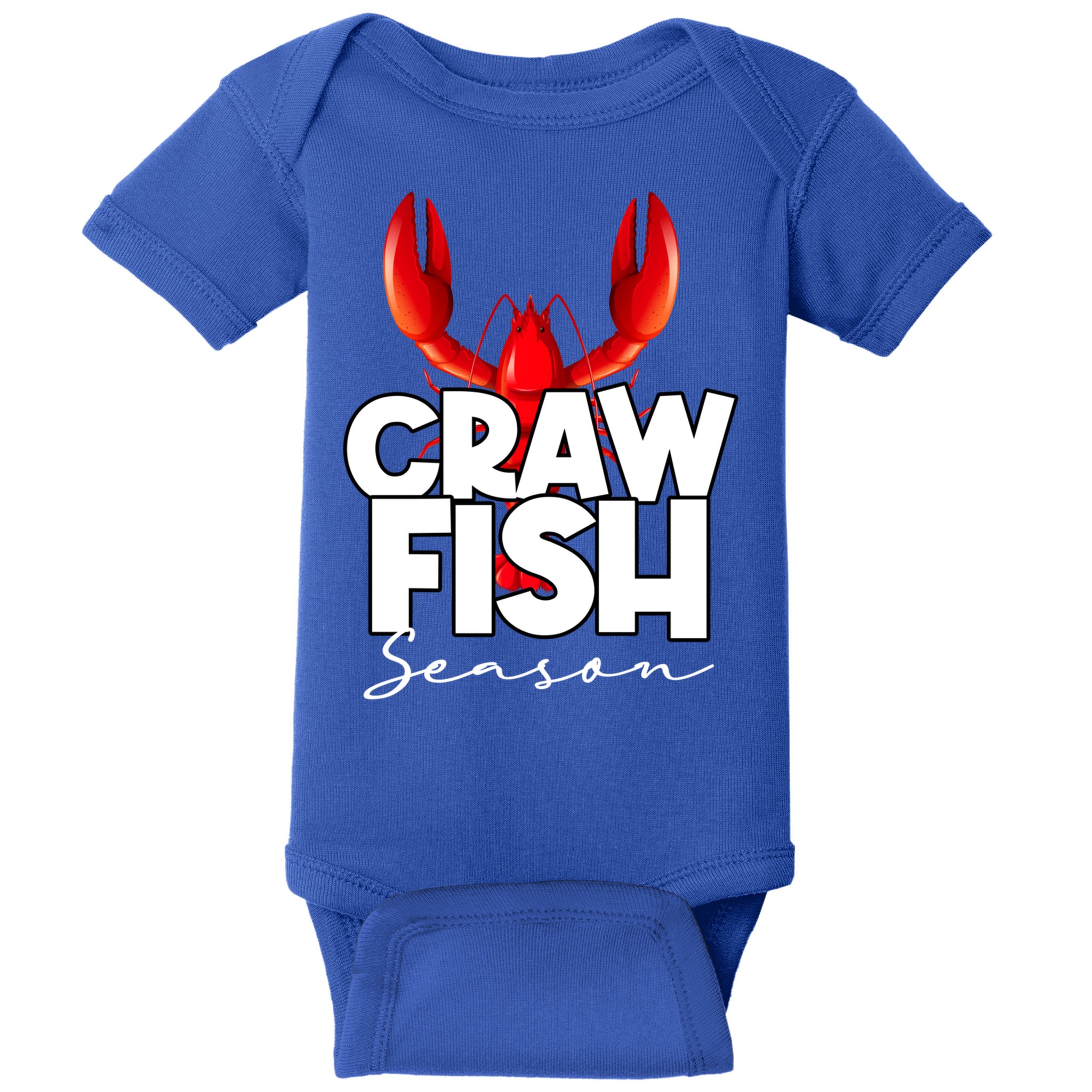 Craw Fish Season Mardi Gras Crawfish Boil Lobster Gift Baby Bodysuit