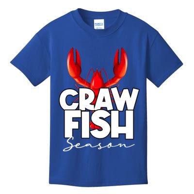 Craw Fish Season Mardi Gras Crawfish Boil Lobster Gift Kids T-Shirt