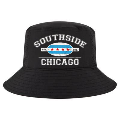 Chicago Flaggift Southside Chicago Gift City Of Chicago Flag Meaningful Gift Cool Comfort Performance Bucket Hat