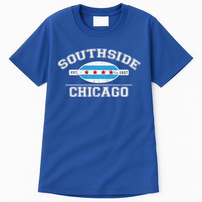 Chicago Flaggift Southside Chicago Gift City Of Chicago Flag Meaningful Gift Tall T-Shirt