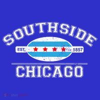 Chicago Flaggift Southside Chicago Gift City Of Chicago Flag Meaningful Gift Women's V-Neck T-Shirt
