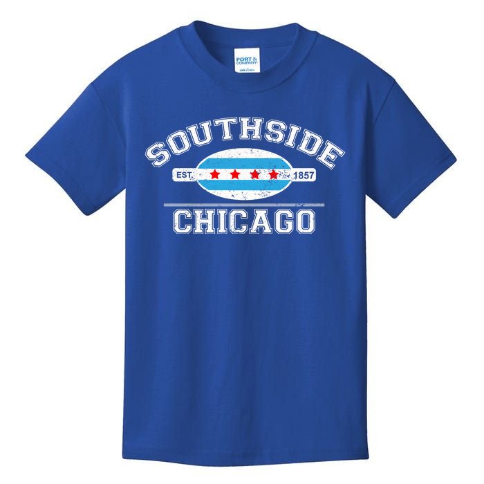 Chicago Flaggift Southside Chicago Gift City Of Chicago Flag Meaningful Gift Kids T-Shirt