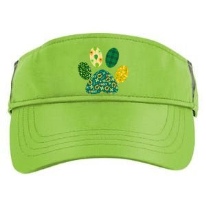 Cute Funny St Patrick's Day Patterns Pet Animal Paw Adult Drive Performance Visor