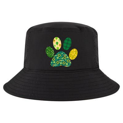 Cute Funny St Patrick's Day Patterns Pet Animal Paw Cool Comfort Performance Bucket Hat