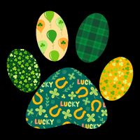 Cute Funny St Patrick's Day Patterns Pet Animal Paw Backpack