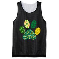 Cute Funny St Patrick's Day Patterns Pet Animal Paw Mesh Reversible Basketball Jersey Tank