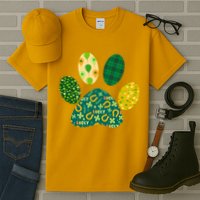 Cute Funny St Patrick's Day Patterns Pet Animal Paw Tall T-Shirt