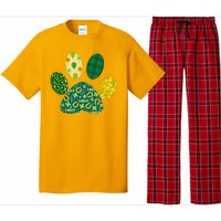 Cute Funny St Patrick's Day Patterns Pet Animal Paw Pajama Set