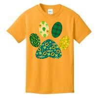 Cute Funny St Patrick's Day Patterns Pet Animal Paw Kids T-Shirt