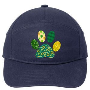 Cute Funny St Patrick's Day Patterns Pet Animal Paw 7-Panel Snapback Hat