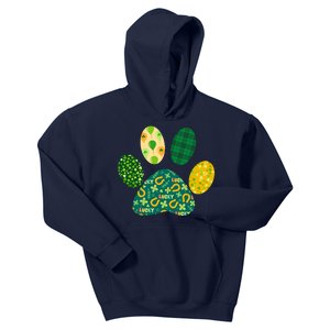 Cute Funny St Patrick's Day Patterns Pet Animal Paw Kids Hoodie