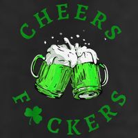 Cheers Fuckers St Patricks Day Beer Drinking Adult Drive Performance Visor