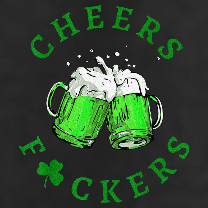Cheers Fuckers St Patricks Day Beer Drinking Adult Drive Performance Visor