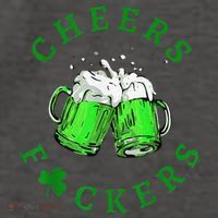 Cheers Fuckers St Patricks Day Beer Drinking Vector Backpack