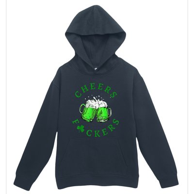 Cheers Fuckers St Patricks Day Beer Drinking Urban Pullover Hoodie