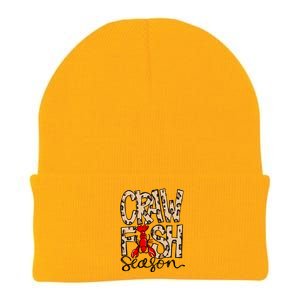 Craw Fish Season Leopard Print Love Crawfish Tee Cute Gift Knit Cap Winter Beanie