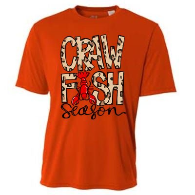 Craw Fish Season Leopard Print Love Crawfish Tee Cute Gift Cooling Performance Crew T-Shirt