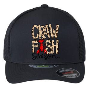 Craw Fish Season Leopard Print Love Crawfish Tee Cute Gift Flexfit Unipanel Trucker Cap