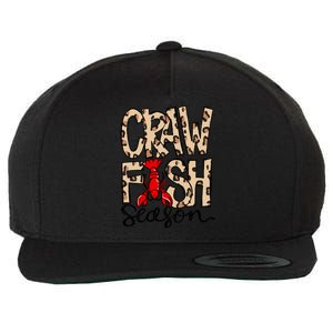 Craw Fish Season Leopard Print Love Crawfish Tee Cute Gift Wool Snapback Cap