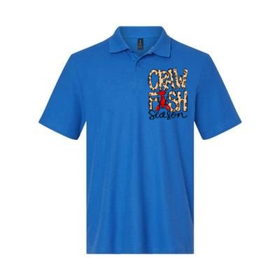 Craw Fish Season Leopard Print Love Crawfish Tee Cute Gift Softstyle Adult Sport Polo