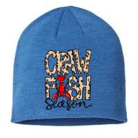 Craw Fish Season Leopard Print Love Crawfish Tee Cute Gift Sustainable Beanie