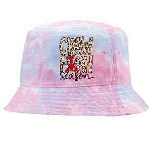 Craw Fish Season Leopard Print Love Crawfish Tee Cute Gift Tie-Dyed Bucket Hat