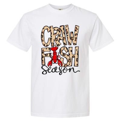 Craw Fish Season Leopard Print Love Crawfish Tee Cute Gift Garment-Dyed Heavyweight T-Shirt